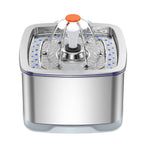 Stainless Steel Smart Pet Water Dispenser with Automatic Circulation and Filtration, Large Capacity Feeder for Cats and Dogs