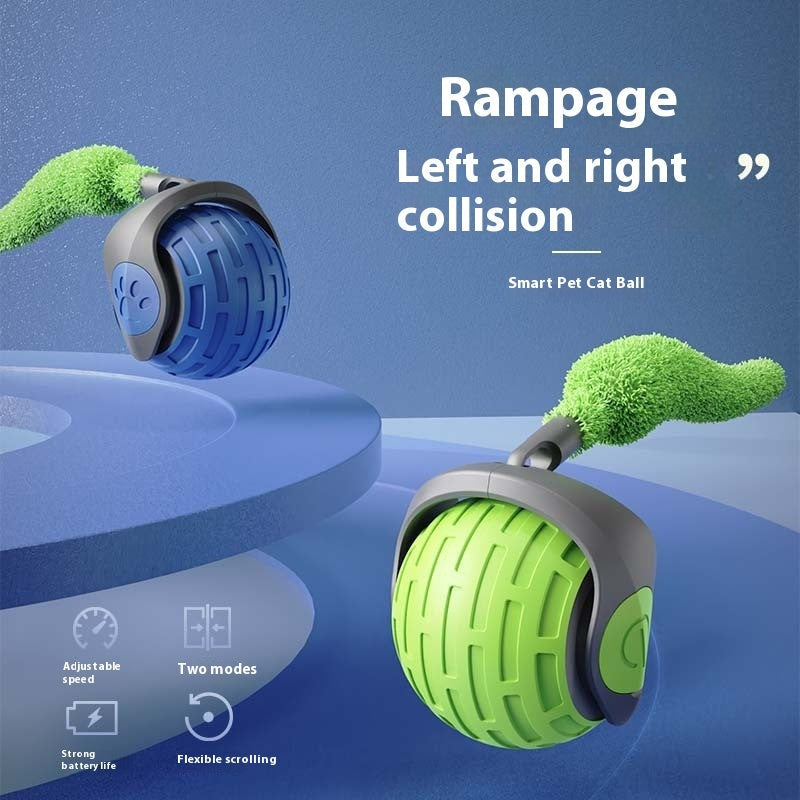 Interactive Cat Toys Ball Auto Electric Rolling Ball Toys For Cat Kitty Pets Smart Automatic Teaser USB Rechargeable Cat Toy Pet Products