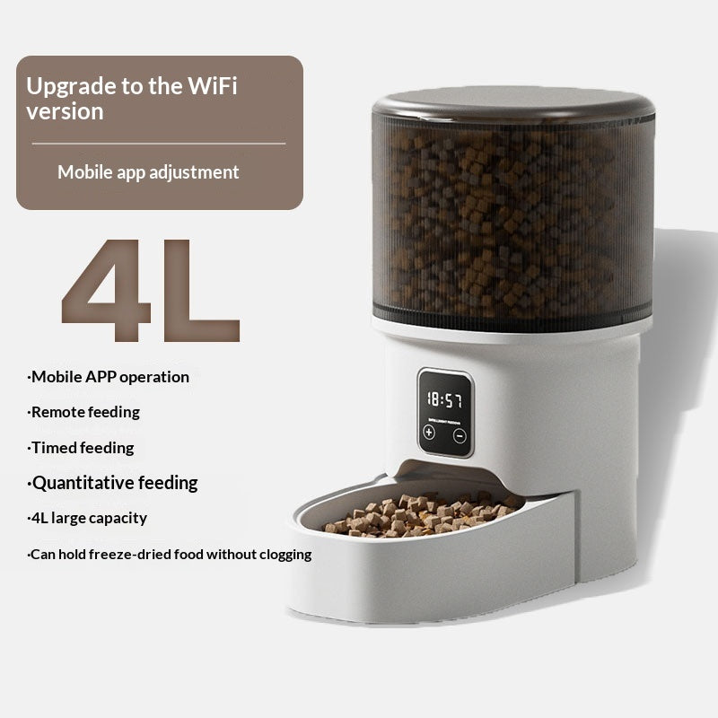 Pet Automatic Feeder Mobile Phone WiFi Remote Timed Feeding