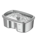 Stainless Steel Smart Pet Water Dispenser with Automatic Circulation and Filtration, Large Capacity Feeder for Cats and Dogs