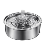 Stainless Steel Smart Pet Water Dispenser with Automatic Circulation and Filtration, Large Capacity Feeder for Cats and Dogs