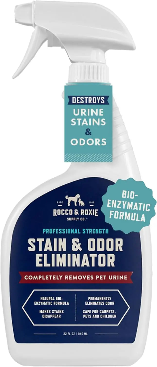Rocco & Roxie Pet Stain & Odor Eliminator 32oz Enzyme Carpet Cleaner Spray