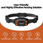 New Upgrade Smart GPS Wireless Dog Fence, Pet Training Collar,Electronic Fence,Invisible Virtual Outdoor Waterproof OLED Screen