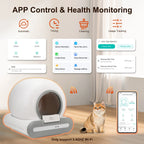 DOEL 65L Self-Cleaning Cat Litter Box with App Control | Automatic Smart Litter Box