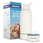 Dog + Human Water Bottle with Detachable Dog Bowl