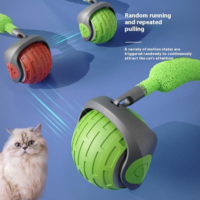 Interactive Cat Toys Ball Auto Electric Rolling Ball Toys For Cat Kitty Pets Smart Automatic Teaser USB Rechargeable Cat Toy Pet Products