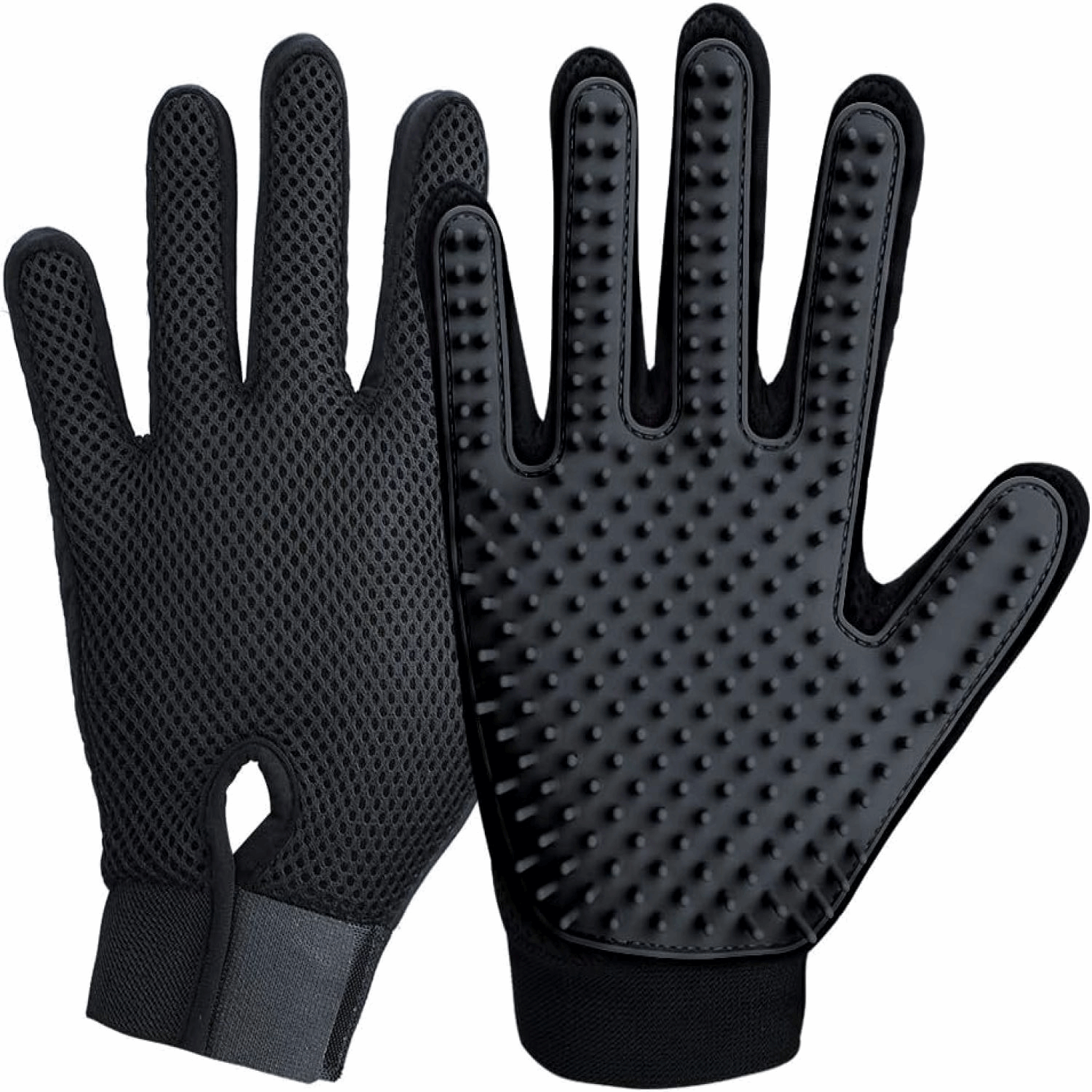 Silicone Pet Grooming Gloves – Fur Remover Mittens, 1 Pair