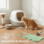 Cat Litter Bags – 8" x 16" with 5" Gusset & Handles | Leak-Resistant | Made in USA | beyondGREEN