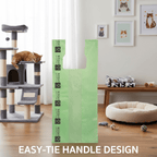Large Cat Litter Bags – 10" x 20" with 7" Gusset & Handles | Heavy-Duty | Made in USA | beyondGREEN