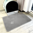 Large Cat Litter Mat | Double Layer Waterproof Honeycomb Design with EVA Foam