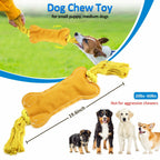 BENTOPAL Interactive Squeaky Dog Bone Toy Motion Activated Small Puppy