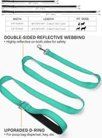 Reflective Pet Leash | Adjustable Polyester Lead Strap for Dogs and Cats