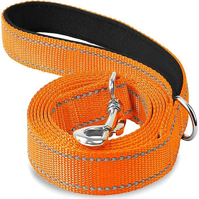 Reflective Pet Leash | Adjustable Polyester Lead Strap for Dogs and Cats