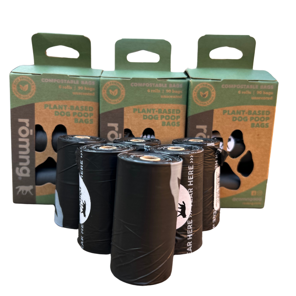 compostable plant-based dog poop bags